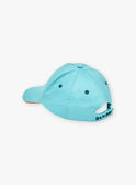 Cappellino turchese in twill con motivo dinosauro FLUBEACHAGE / 23E4PGQ1CHA205