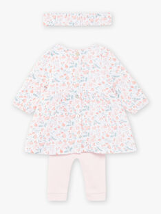 Completo abito, leggings e fascia con stampa a fiori nascita bambina COURA / 22E0CFC3ENS301