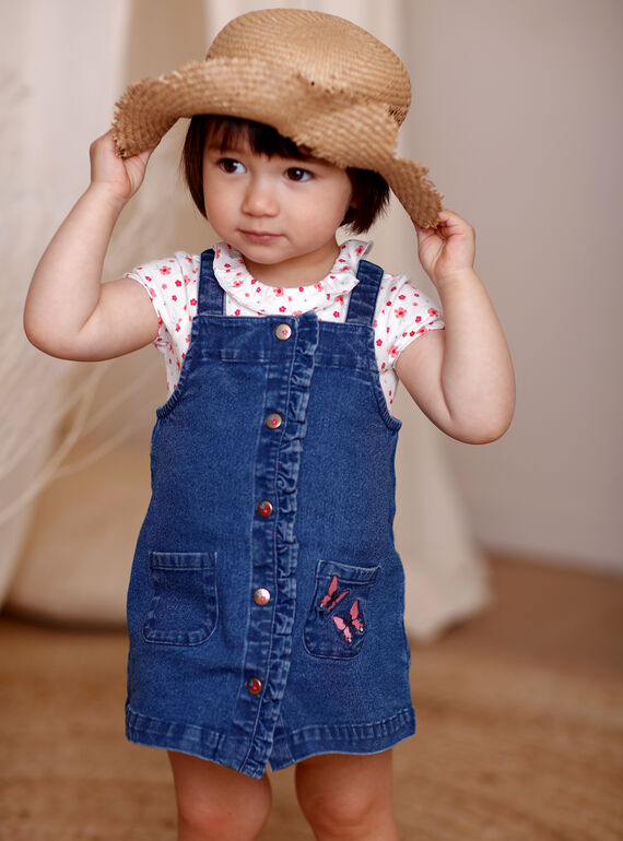Abito in jeans neonata ZAFLORIANE / 21E1BFB1CHSP269