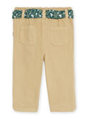 Pantaloni beige in twill GACERISE / 23H1BF81PAN626