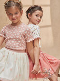 Gonna in tulle bianco con fiori rosa KRISTETTE 1 / 24E2PFB1JUP001