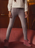 Leggings in velluto a coste con paillettes LADEGETTE / 24H2PFQ1LG940