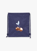Zaino navy con pois bianchi FRYSAKETTE / 23E4PFL1BES070