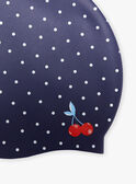 Cuffia da piscina navy a pois bianchi FRYBONETTE / 23E4PFL1D4Y070