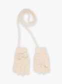 Guanti beige in maglia FRAGANETTE / 23E4PF51GAN808