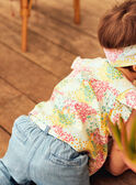 Blusa in raso di cotone con stampa a fiori neonata CASABRINA / 22E1BFN1CHE811