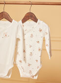 2 body nascita ecrù in cotone LOPE / 24H0NM11BOD001