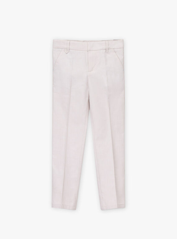 Pantaloni da completo beige bambino TICOAGE / 20E3PGJ1PAN808