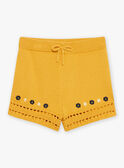 Shorts senape in maglia FLISHETTE / 23E2PFP1SHOB106