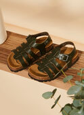 Sandali aperti verdi in pelle FESANDAGE / 23N10PG62D0E604