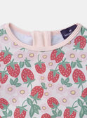 T-shirt da bagno UPF 50+ stampa con fragole MITIANA / 25E4BFC1TUV001