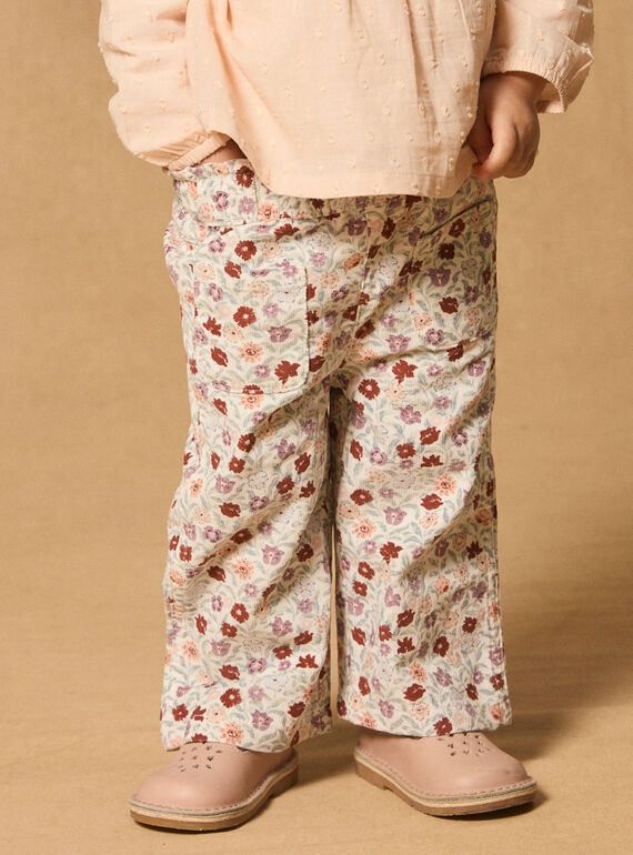 Pantaloni svasati con stampa floreale MABILLIE / 25E1BF71PAN001