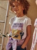 T-shirt tie and dye con motivi deserto FLAMIAGE / 23E3PGO2TMC001