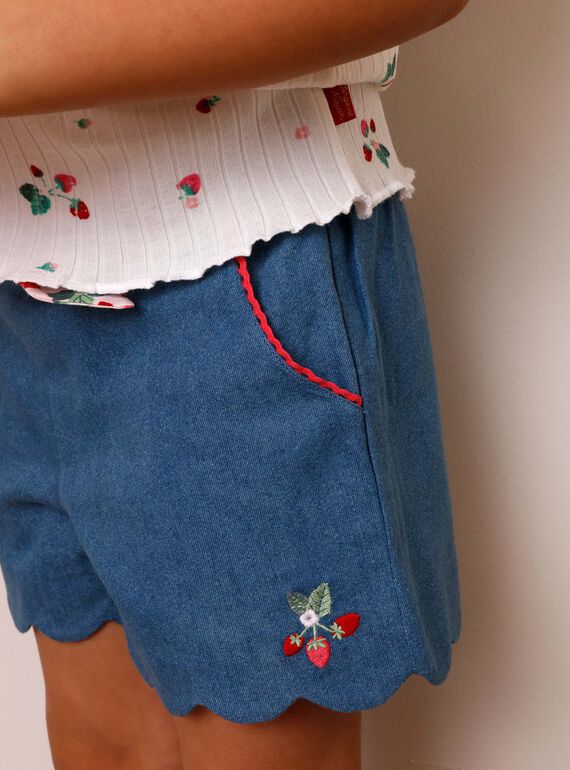 Shorts denim con cintura ZONORETTE / 21E2PFJ1SHOP269