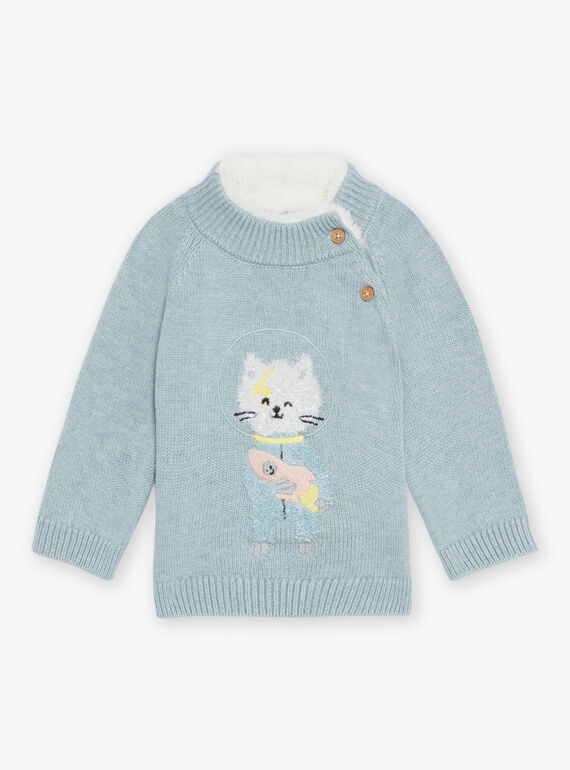 Maglia turchese medio DAUGO / 22H1BGZ2PUL219