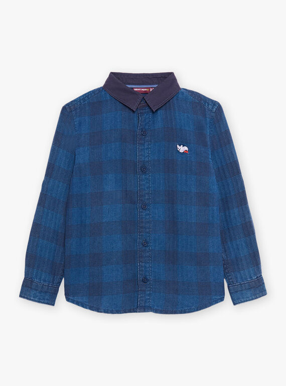 Camicia blu a quadri DACHEMAGE / 22H3PG51CHMC207