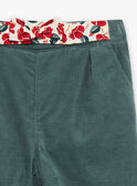 Pantaloni verde argilla in velluto a costine GAORIANE / 23H1BFQ1PANG600