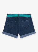 Shorts in denim scuro e cintura glitterata bambina CAUJENETTE 1 / 22E2PFT2SHOK005