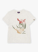 T-shirt grigio chiaro con motivo rinoceronte FRIZOTAGE3 / 23E3PGD4TMCA011