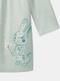 Camicia da notte in ciniglia con coniglio LUIMIETTE / 24H5PF32CHNG632