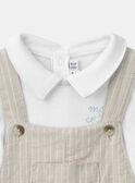 Set composto da body a t-shirt e salopette corta MAENRICK / 25E1BGL1ENSA016