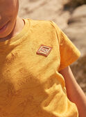 T-shirt senape con stampa deserto FLITIAGE / 23E3PGP3TMCB106
