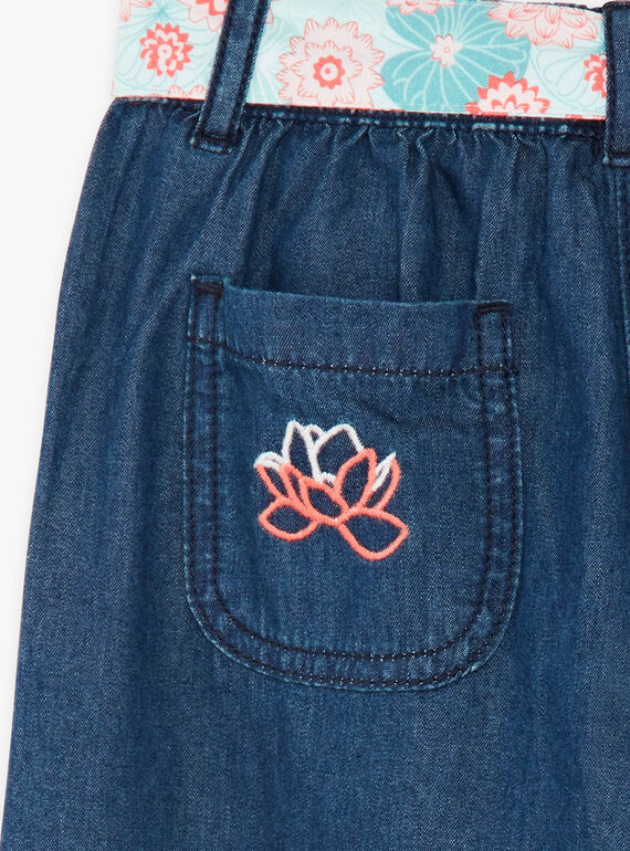 Pantaloni ampi in denim con cintura ZEPALAZETTE / 21E2PFI1PANK005