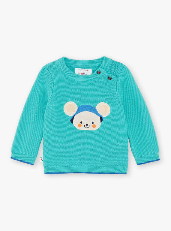 Maglia blu turchese ZAKEVIN / 21E1BGJ1PULG621