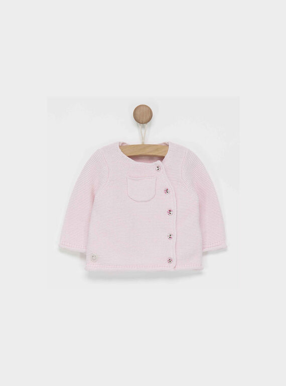 Pale rose Cardigan PASTILLE / 18H0NF12CAR301