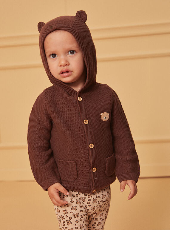 Cardigan con cappuccio e orecchie da orsetto LAFAREL / 24H1BGK1GIL815