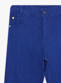 Bermuda blu notte in lino bambino COVAGE / 22E3PGN3BERC231