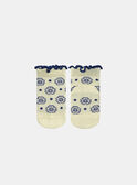 Calze Jacquard a Fiori Giallo pallido KAULINE / 24E4BFR1SOQ103