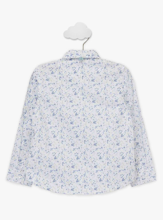 Camicia con stampa a fiori e papillon amovibile bambino TIFLORAGE / 20E3PGJ6CHM001