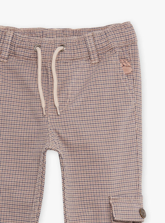 Pantaloni cargo con motivo pied-de-poule DEDOUAGE / 22H3PGR2PANI814