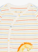 Tutina a righe ecrù neonata CEILAN / 22E5BG53GRE001