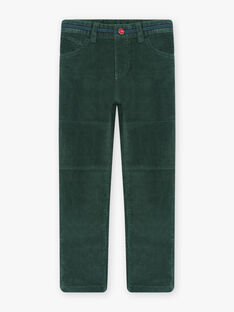 Pantaloni verdi in velluto a costine bambino BOATAGE / 21H3PGM1PAN060