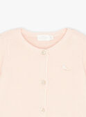 Cardigan rosa confetto in maglia KOLINA / 24E0CF11CARD310