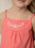 Canottiera rosa con ricamo a fiori ZUDOUETTE / 21E2PFT1DEBD313