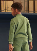 Green JOGGING TOP LAEFLUAGE / 24H3PGP3JGHG626