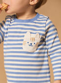 T-shirt a maniche lunghe a righe MACAMEL / 25E1BG82TMLC208