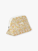 Trousse ecrù e rosa in popeline con stampa a fiori LOLA / 24H0AF11ACD001