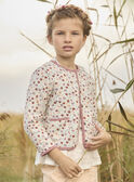 Cardigan double face a fiori e tinta unita MAVETTE / 25E2PF71CAR511