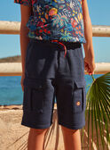 Shorts navy in tessuto felpato KLONOAGE / 24E3PGS2BERC234