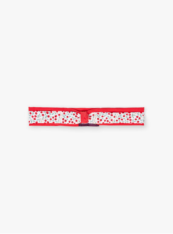 Fascia rossa con stampa a fiori neonata BAAMITIE / 21H4BF11BAN001