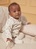 Set cardigan, pantaloni e calze ecrù e greige LOICE / 24H0CM12ENS001