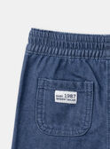 Pantaloni in denim blu con toppe LADORIAN / 24H1BGJ1JEAP274