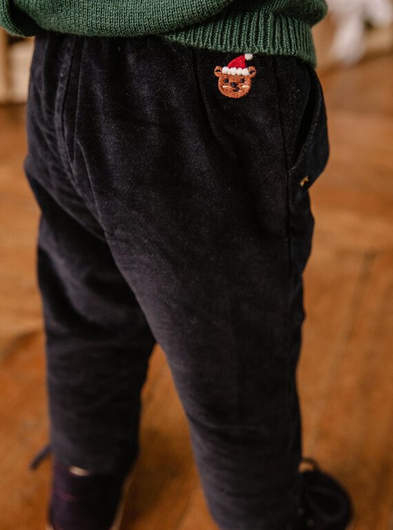 Pantaloni in velluto con bretelle regolabili DAWALLON / 22H1BG61PANC205