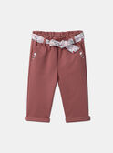 Pantaloni con cintura floreale LANINI / 24H1BFQ1PAN709