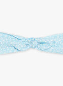Fascia elastica con stampa a fiori blu bambina CHYMOETTEX / 22E4PFW1BANC201