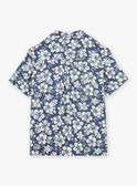 Camicia navy con stampa a fiori KROCHEMAGEM / 24E3GHT1CHM070